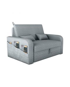 SOFA CAMA TELA LADY DAI 2 ASIENTOS GRIS