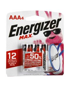 Pila alcalina AAA Energizer 4 uds