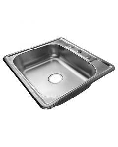 Fregadero acero inoxidable empotrar 1 batea 64 x 56 cm Aqua Nuova
