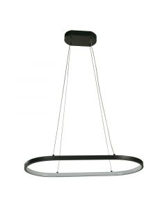 Lámpara colgante led negro 24 W 100-240 V 3.000 K