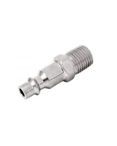 CONECTOR MACHO RÁPIDO DE ACERO CROMADO