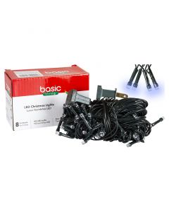 Luces navideñas 100 led blanco 9 m