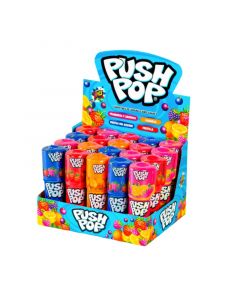 Copetines de caramelo duro sabores surtidos Push Pop (precio por unidad)