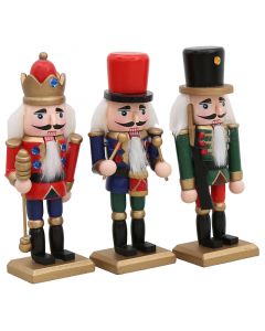 SET 5 PIEZAS CASCANUECES DE NAVIDAD COLORES VARIADOS 13CM