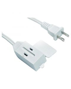 Extensión eléctrica 16 AWG 1,5 m blanca uso liviano