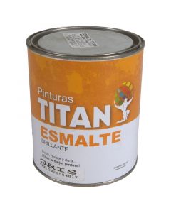 Pintura esmalte gris brillante manpica - titan clase c 1/4 de galón