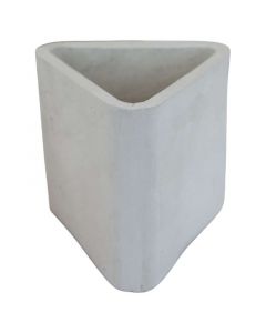 Maceta Guayacán de concreto para piso 10 cm gris concreto