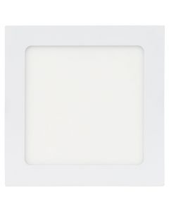 Empotrable de 12 w en forma cuadrada de color blanco de 4000