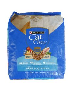 Alimento para gato adulto Cat Chow sabor pescado 1,5 kg