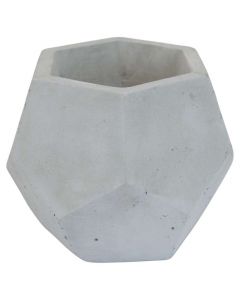 Maceta Yaguarey de concreto para piso 10 cm gris concreto