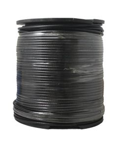 Cable coaxial rg6 en color negro