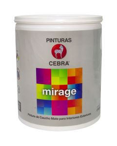 Pintura blanco nieve mate Cebra Mirage clase B 1 gal