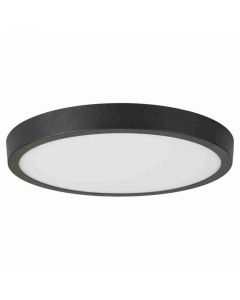 Lámpara led sobreponer redondo negro 24 W