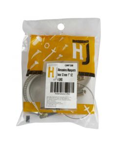 Set 4 abrazadera manguera de 1½" (13 mm) acero inoxidable