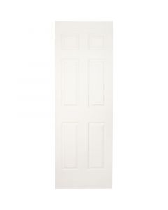 Puerta 6 paneles blanca de 70 x 210 cm