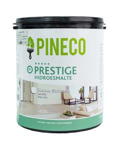 Hidroesmalte blanco satinado prestige-pineco clase a de 1 galón