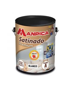 Pintura blanco aroma tropical satinado Premium Manpica clase A 1 gal