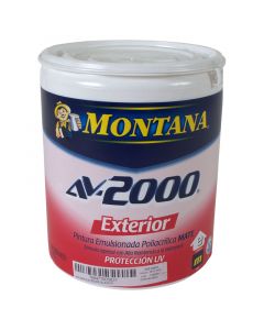 Pintura caucho para exteriores AV-2000 blanco mate 1 gal