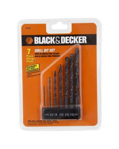 Set 7 brocas HSS Black+Decker