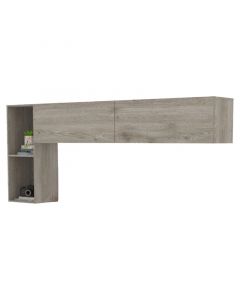 Centro mueble aereo para TV cenizo Casalista