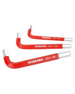 Set 9 llaves allen cortas SAE WORKPRO