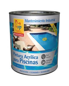PINTURA SOLVENTE PARA PISCINAS MANTENIMIENTO INDUSTRIAL AZUL SATINADO 1 GAL