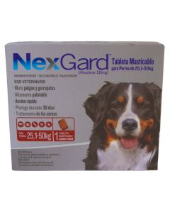 Nexgard antipulgas perros 25 a 50 kg 136 mg