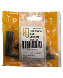 Termoencogible 5 x 40 mm negro