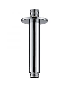 Tubo para ducha vertical con roseta de 25 cm acero inox