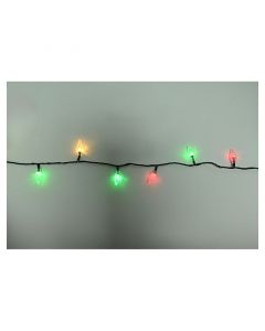 Luces navideñas led copos 100 leds 15 m luz multicolor