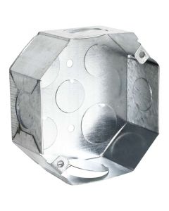 Cajetín octagonal 4" x ½" y ¾" galvanizado