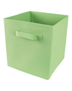 Cubo organizador de tela verde 28x28x28cm
