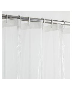 Cortina para baño PVC transparente 178 x 183 cm