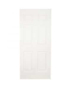 Puerta 6 paneles blanca de 90 x 210 cm