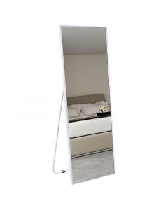 ESPEJO RECTANGULAR 40 X 150 CM MARCO DE ALUMINIO BLANCO