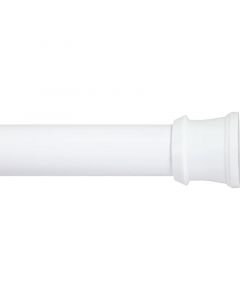 Tubo ajustable de baño de color blanco de 106 a 182 cm