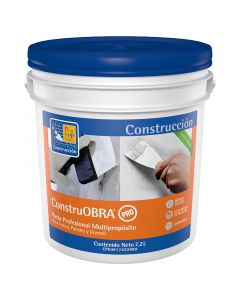 Pasta profesional acrílca mulltisuperficie Construobra natural 2 gal