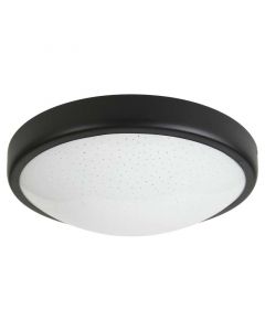 Lámpara  Led techo aro negro 24w