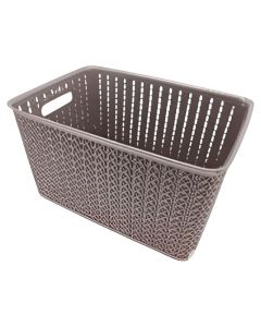 CANASTA ORGANIZADORA 12,5 LITROS GRIS MATE 37 CM