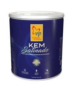 Pintura caucho Kem Satinado blanco intenso clase A 1 gal