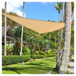 Toldo vela triangular 488 cm beige | Ferretería EPA