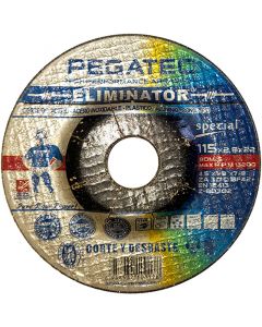 DISCO CORTE Y DESBASTE PEGATEC ELIMINATOR 4 1/2" X 1/8" X 7/