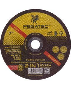 DISCO DE CORTE DE METAL PEGATEC ULTRA FINO 180X1,6X22,2MM (7